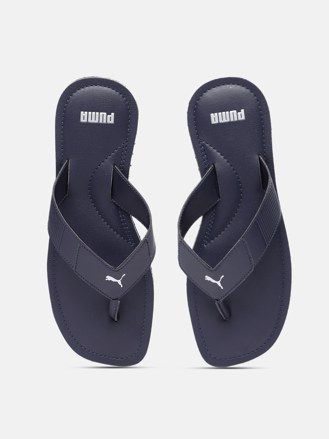 

Puma Men Navy Blue Caper V3 IDP Solid Synthetic Thong Flip-Flops