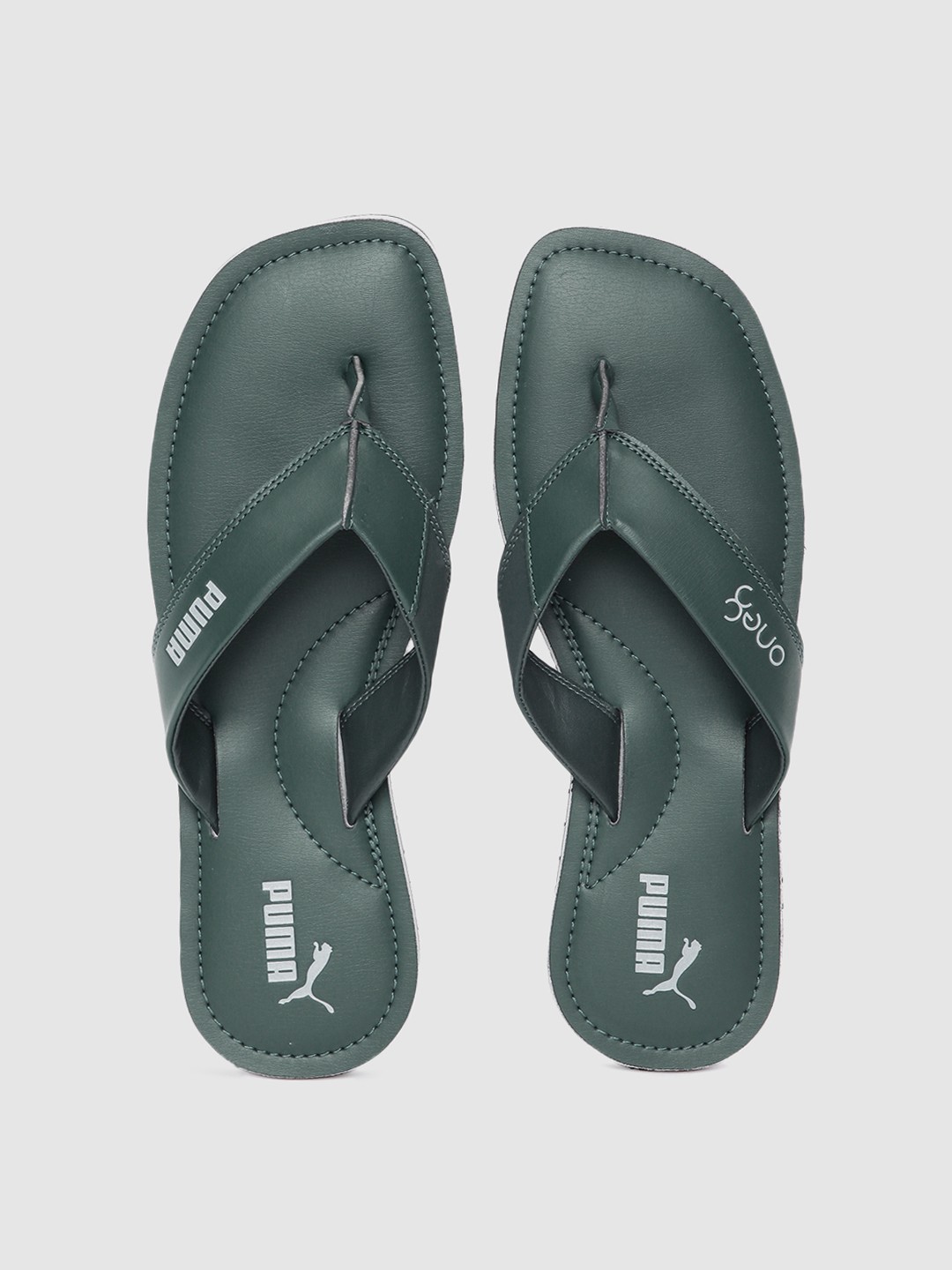 

one8 x PUMA Men Green Thong Flip-Flops