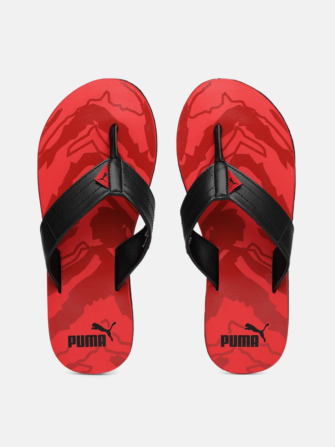 

Puma Men Red & Black Printed Oleum Reload IDP Thong Flip-Flops