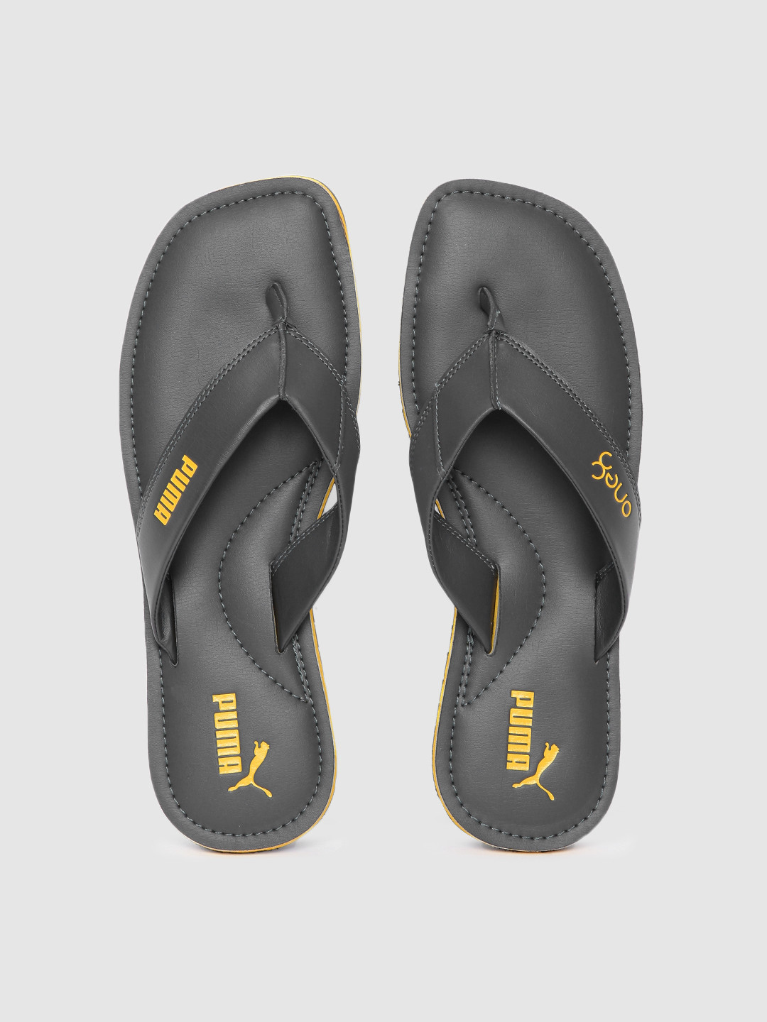 

one8 x PUMA Men Grey Thong Flip-Flops
