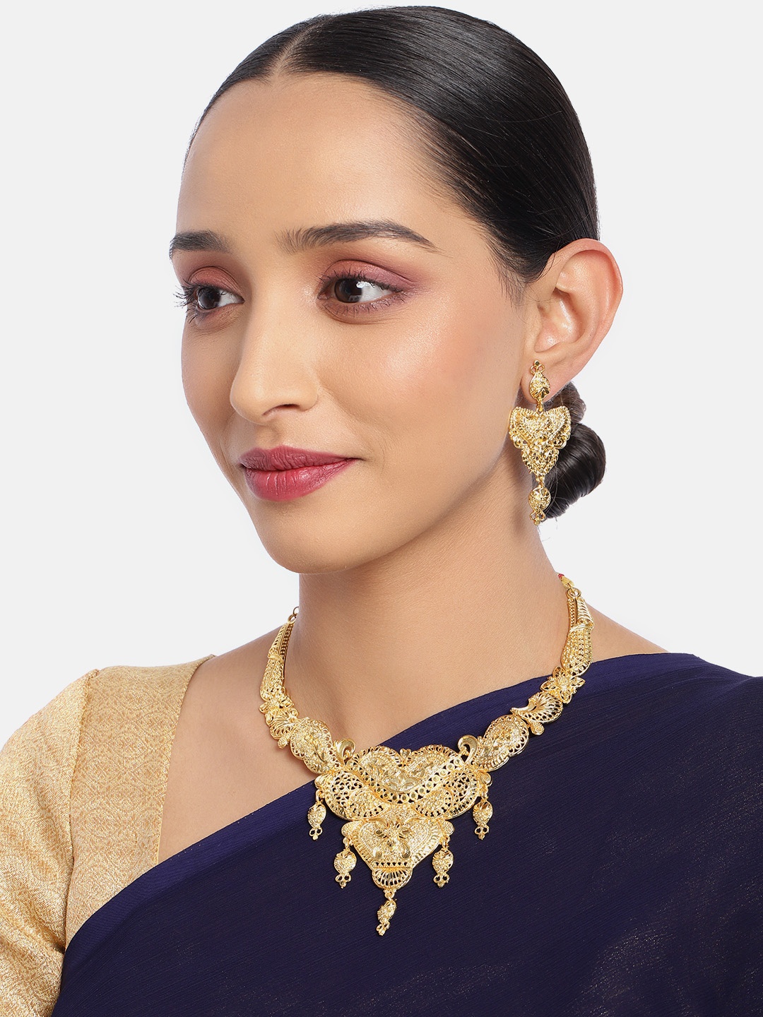 

ASMITTA JEWELLERY One Gram Gold Plated Necklace Set