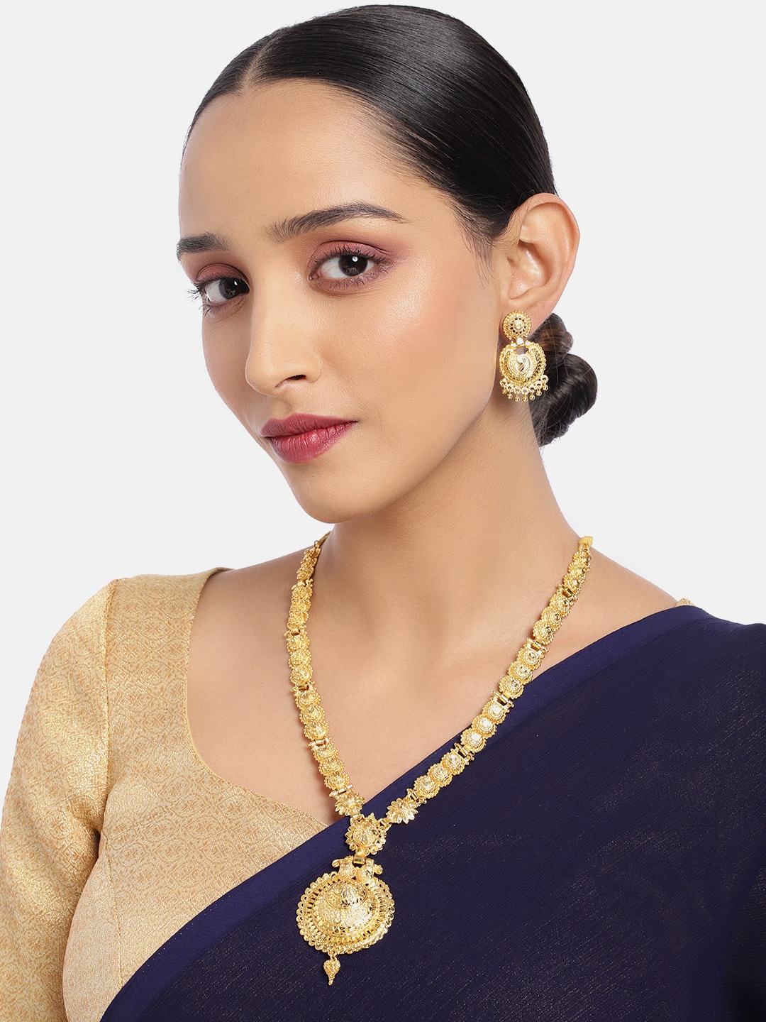 

ASMITTA JEWELLERY One Gram Gold Plated Long Necklace Set