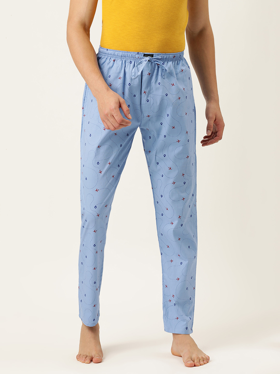 

Urban Dog Men Blue Printed Lounge Pant