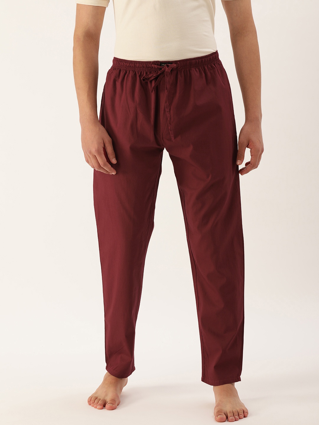 

Urban Dog Men Maroon Cotton Lounge Pants
