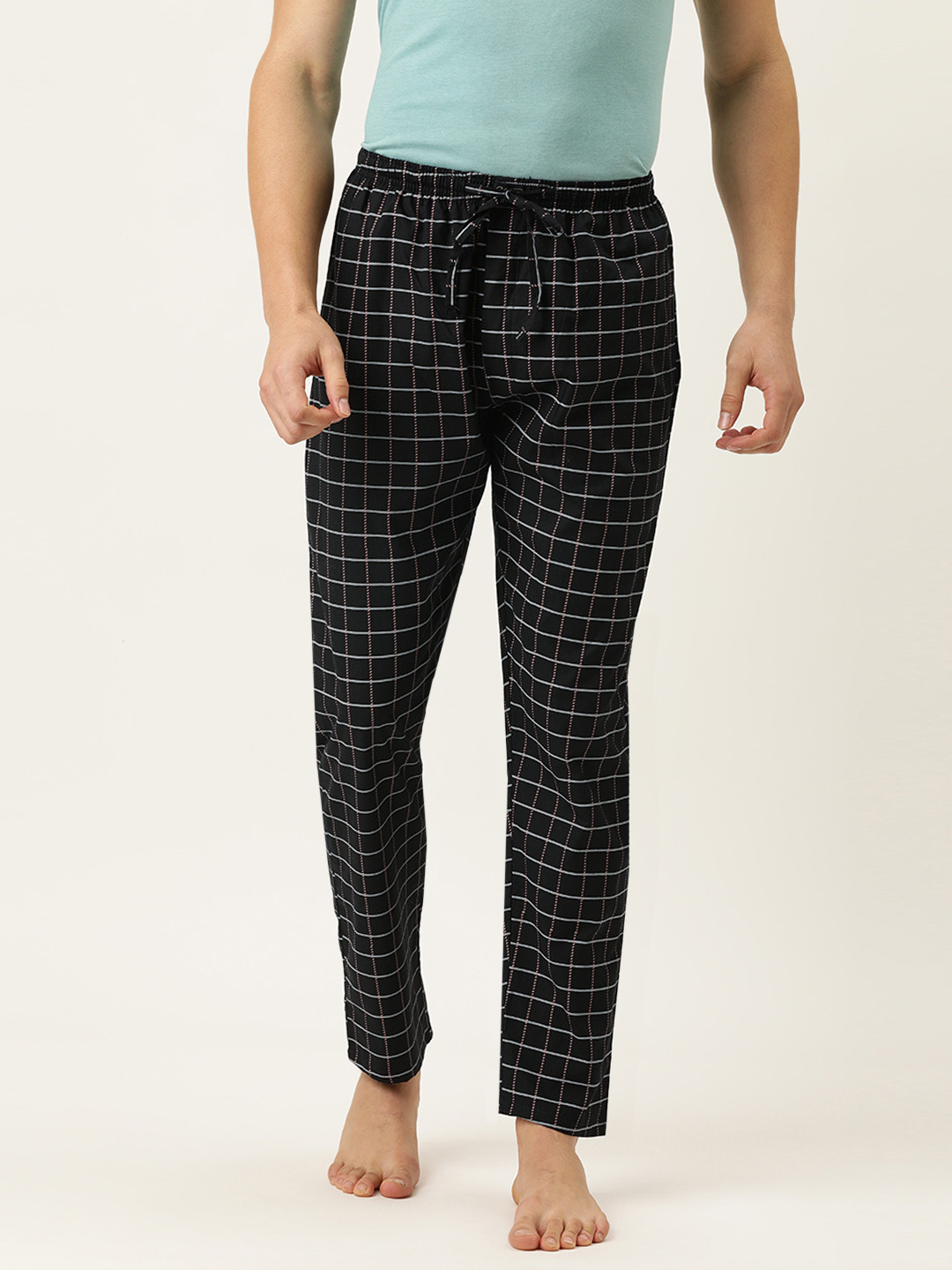 

Urban Dog Men Black Checked Lounge Pant