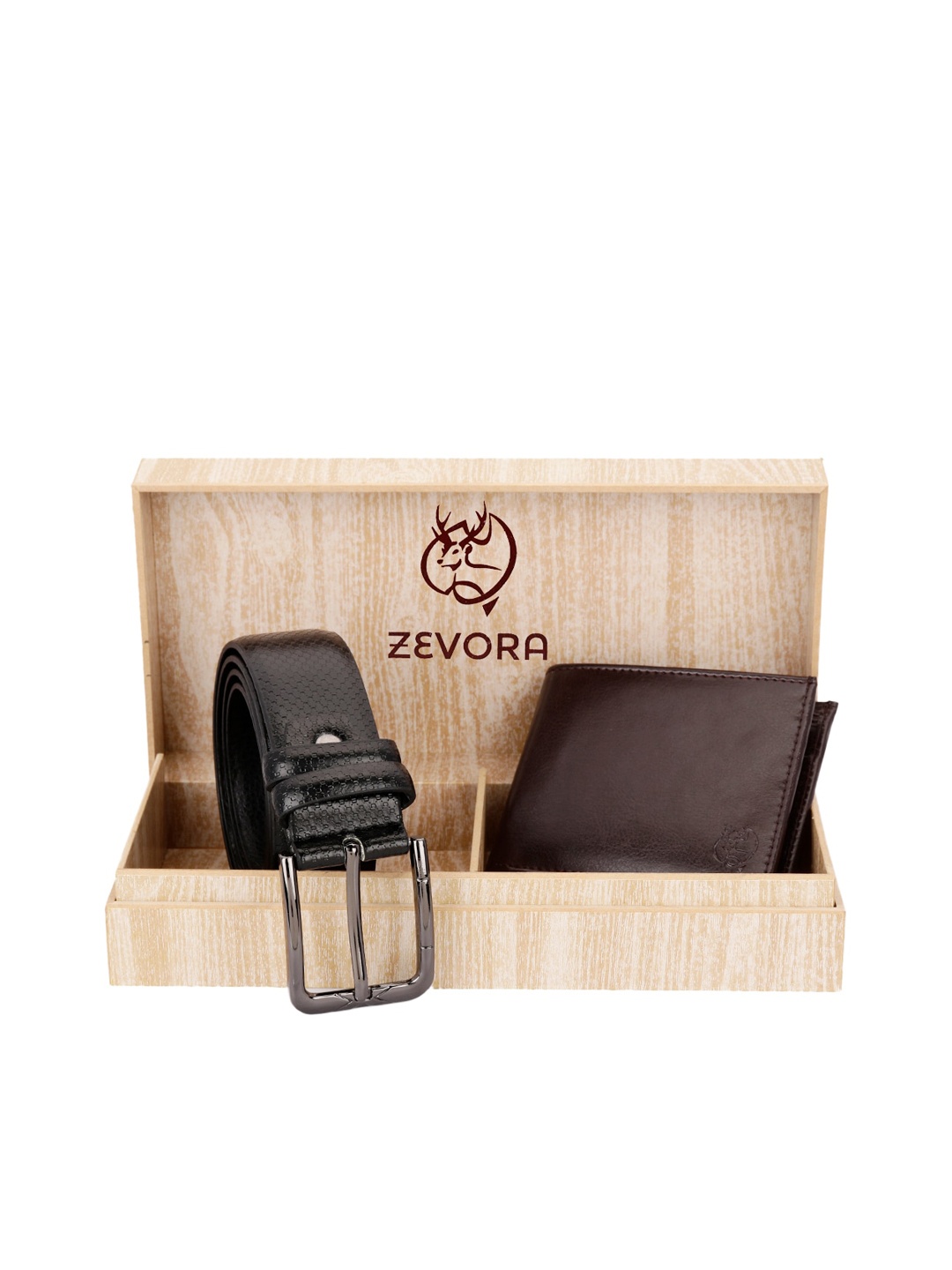 

ZEVORA Men Black& Brown Accessory Gift Set
