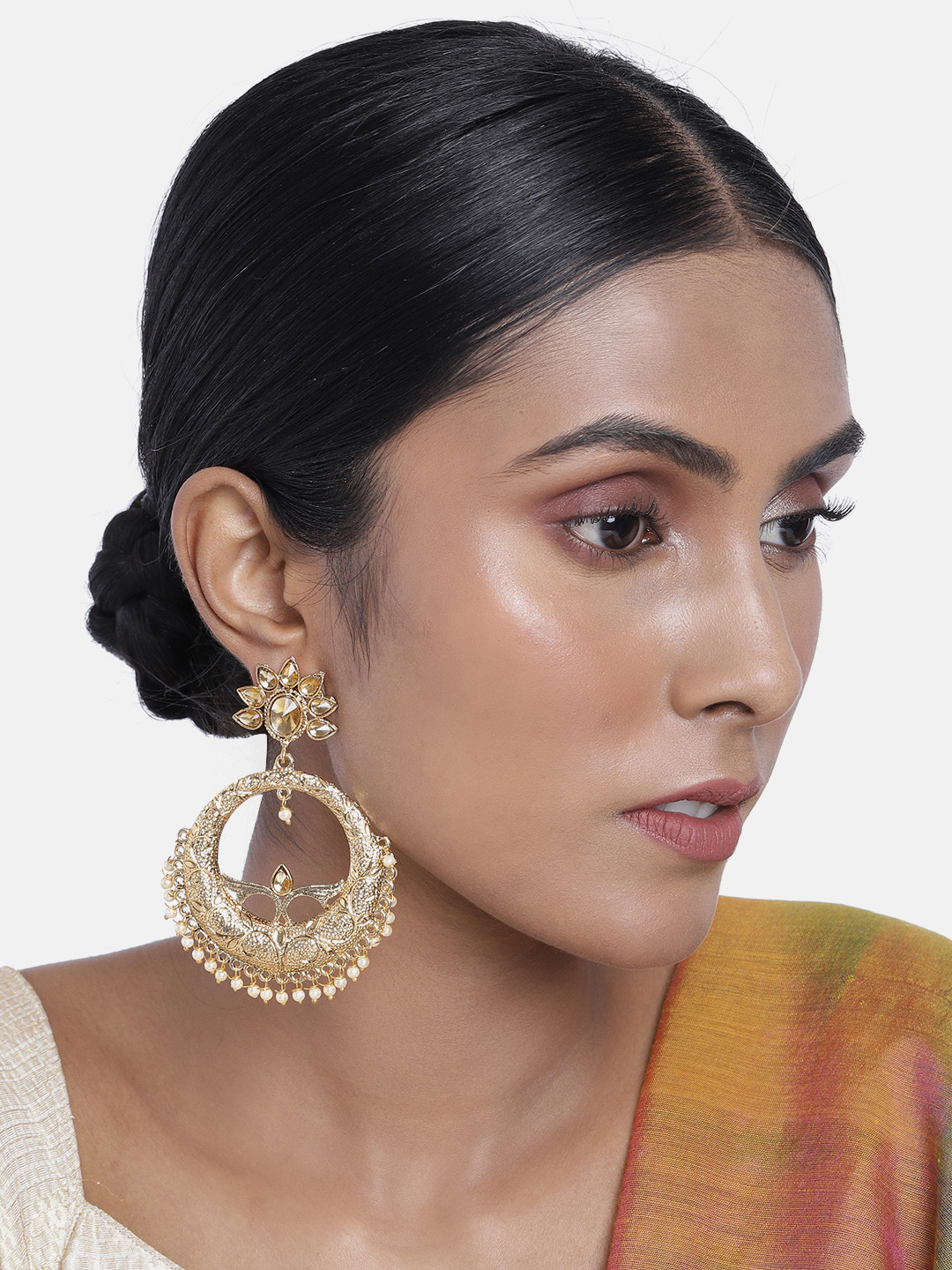 

ASMITTA JEWELLERY Gold-Plated Classic Drop Earrings
