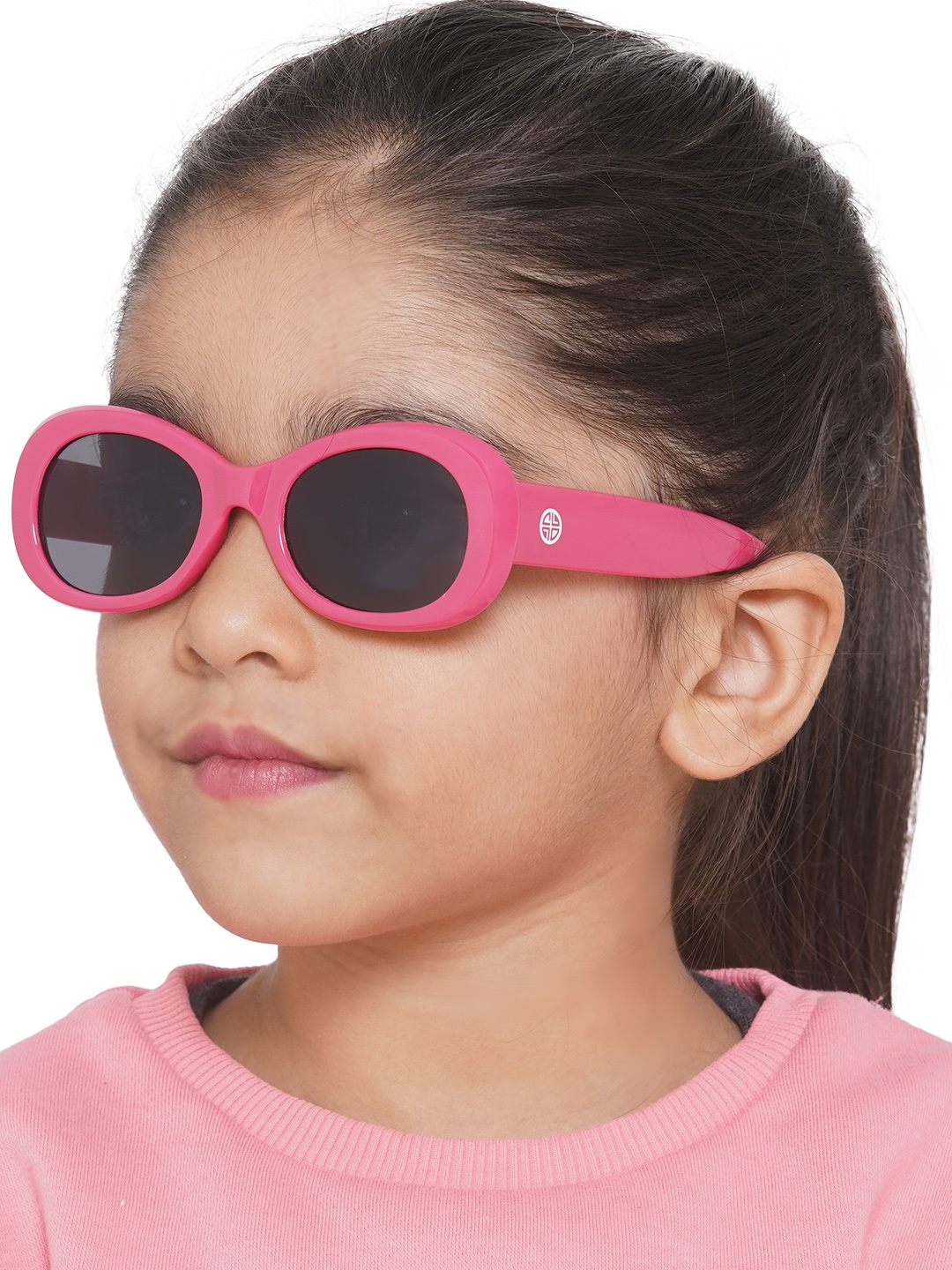 

Carlton London Girls Oval Sunglasses with UV Protected Lens, Black