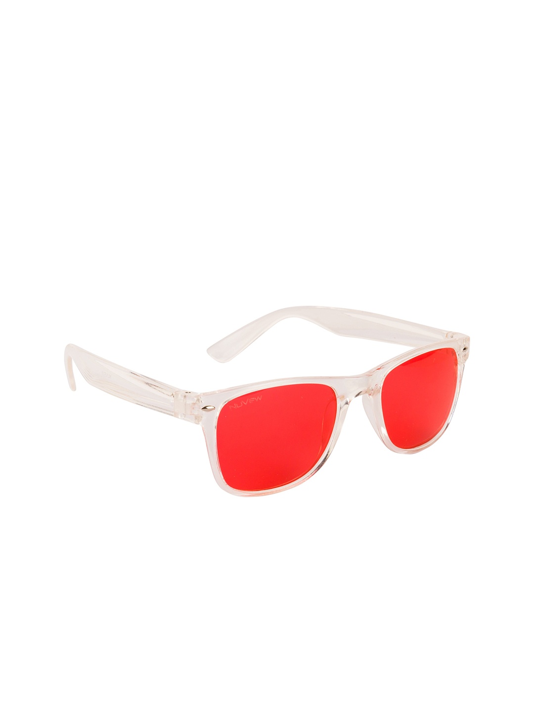 

NuVew Unisex Red & White UV Protected Wayfarer Sunglasses 16049-22-NW-82230