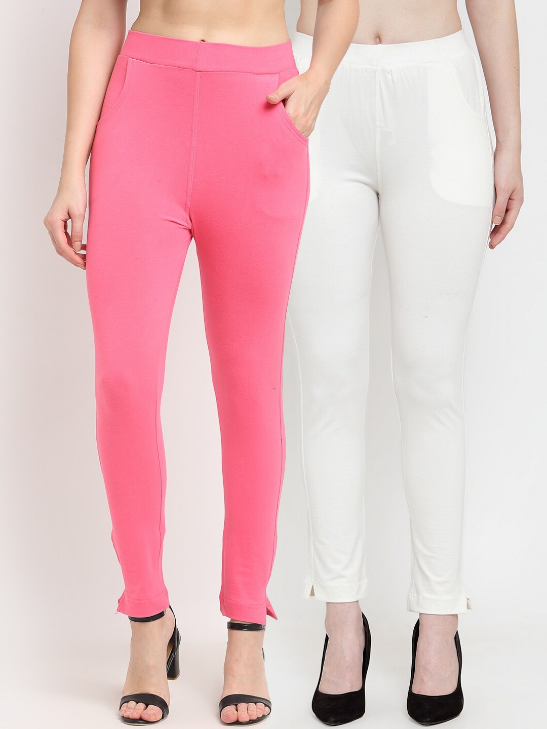 

TAG 7 Women Pack Of 2 Leggings, Pink