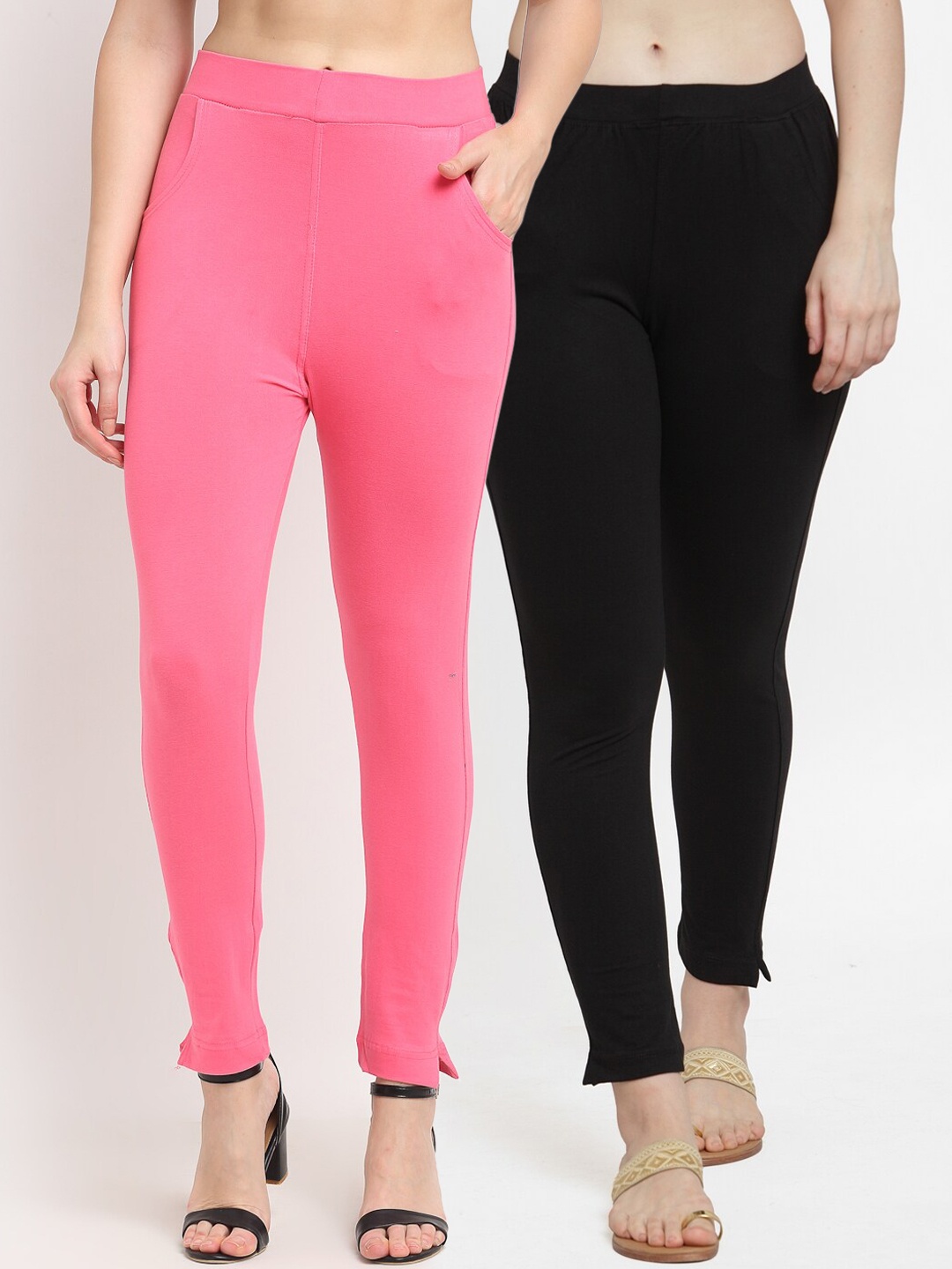 

TAG 7 Women Pack Of 2 Leggings, Pink