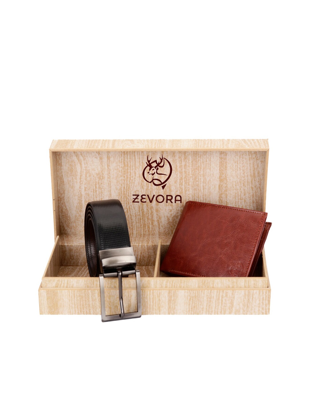 

ZEVORA Men Black & Brown Accessory Gift Set