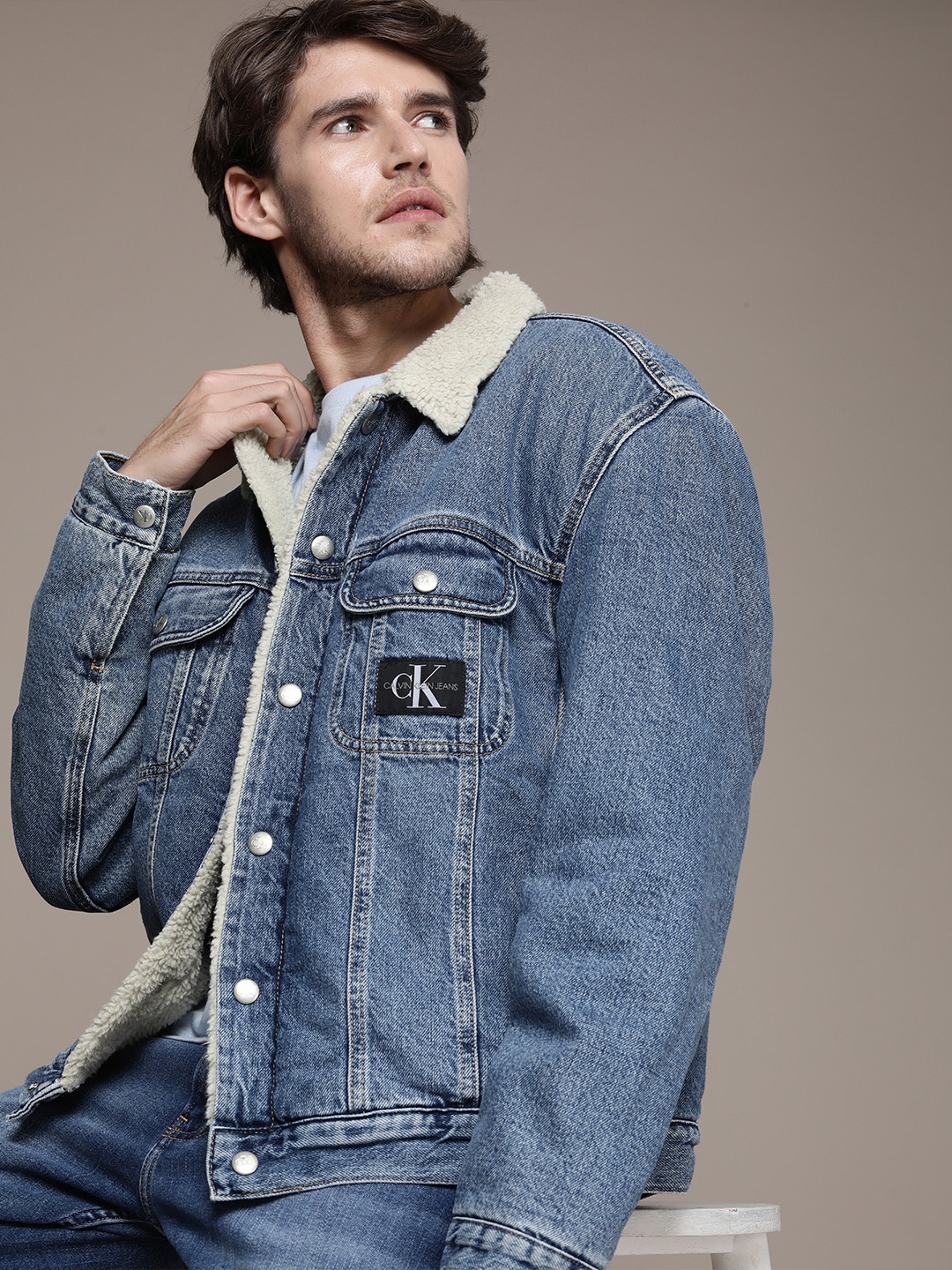 

Calvin Klein Jeans Men Blue Denim Jacket