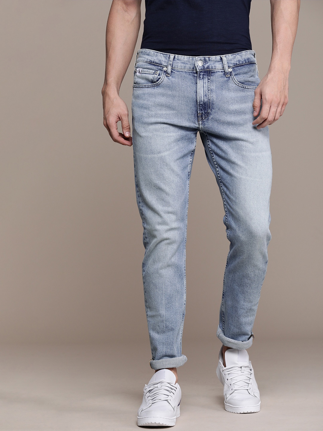 

Calvin Klein Jeans Men Blue Slim Fit Heavy Fade Stretchable Jeans