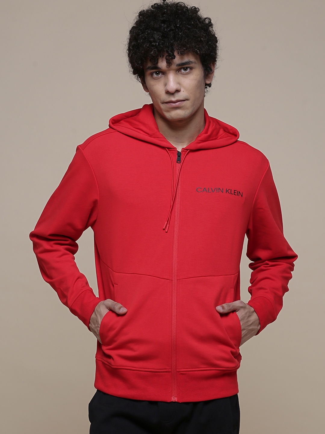 

Calvin Klein Jeans Men Red Bomber Jacket