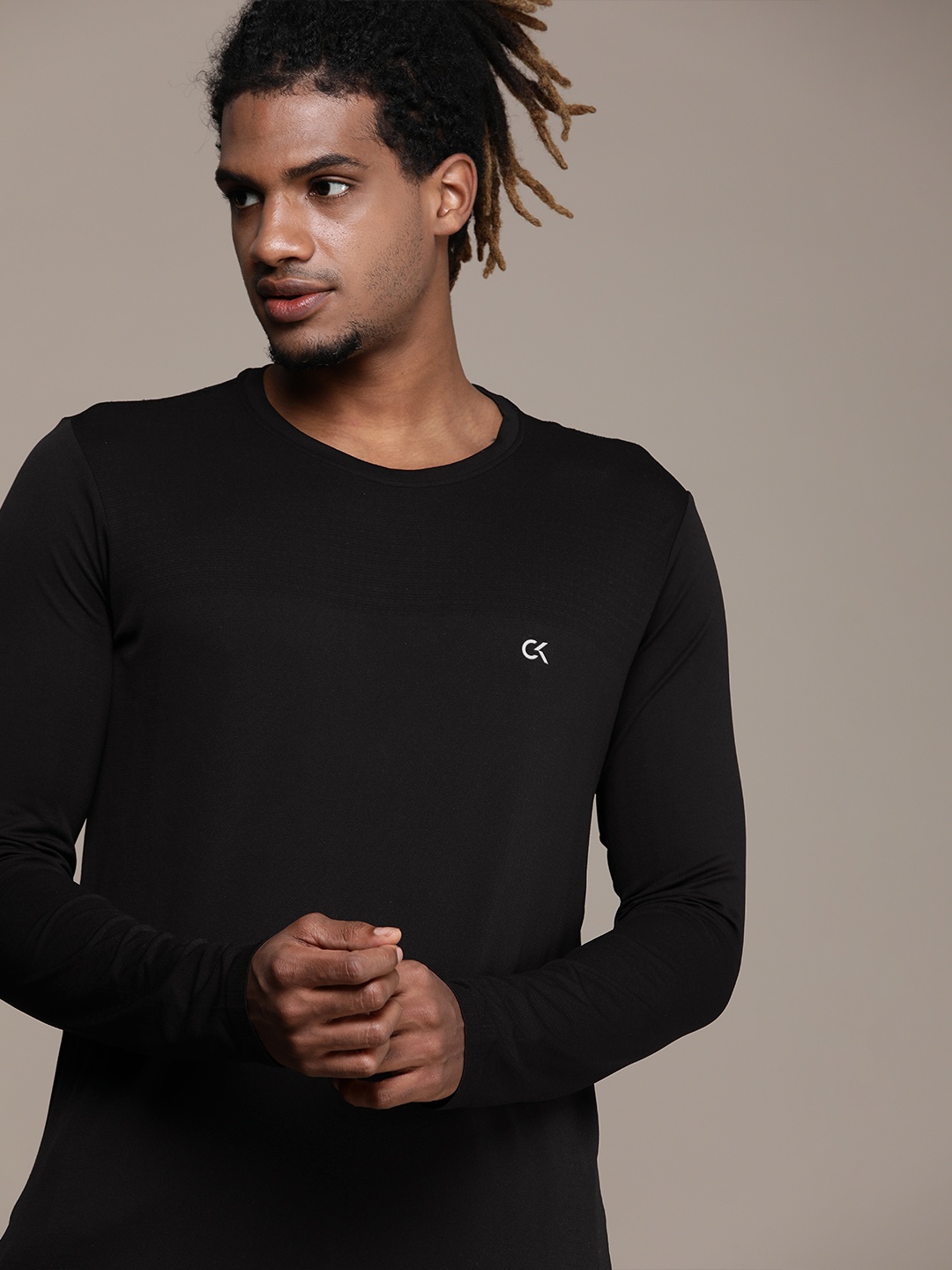 

Calvin Klein Jeans Men Black Printed T-shirt