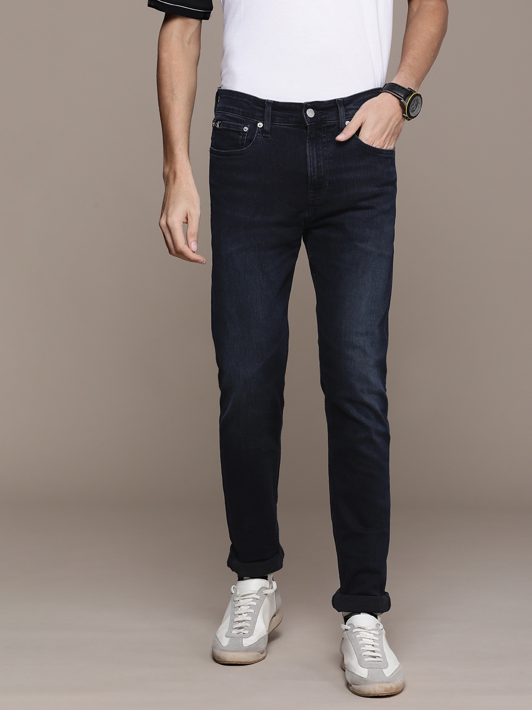 

Calvin Klein Jeans Men Blue Skinny Fit Light Fade Stretchable Jeans
