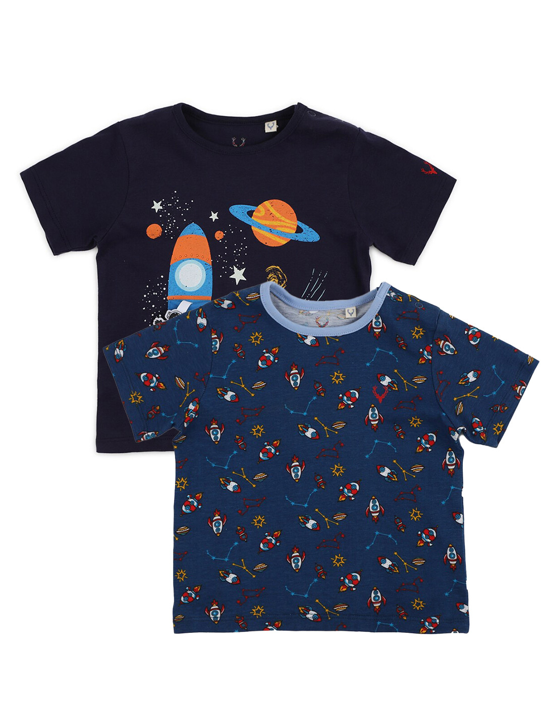 

Allen Solly Junior Boys Navy Blue 2 Printed T-shirt