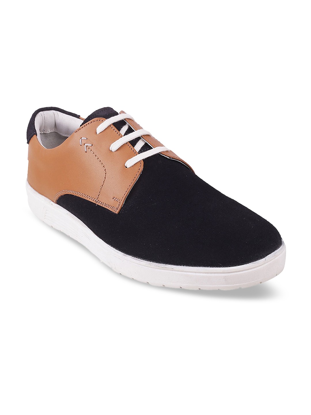 

Mochi Men Blue and Brown Colourblocked Sneakers