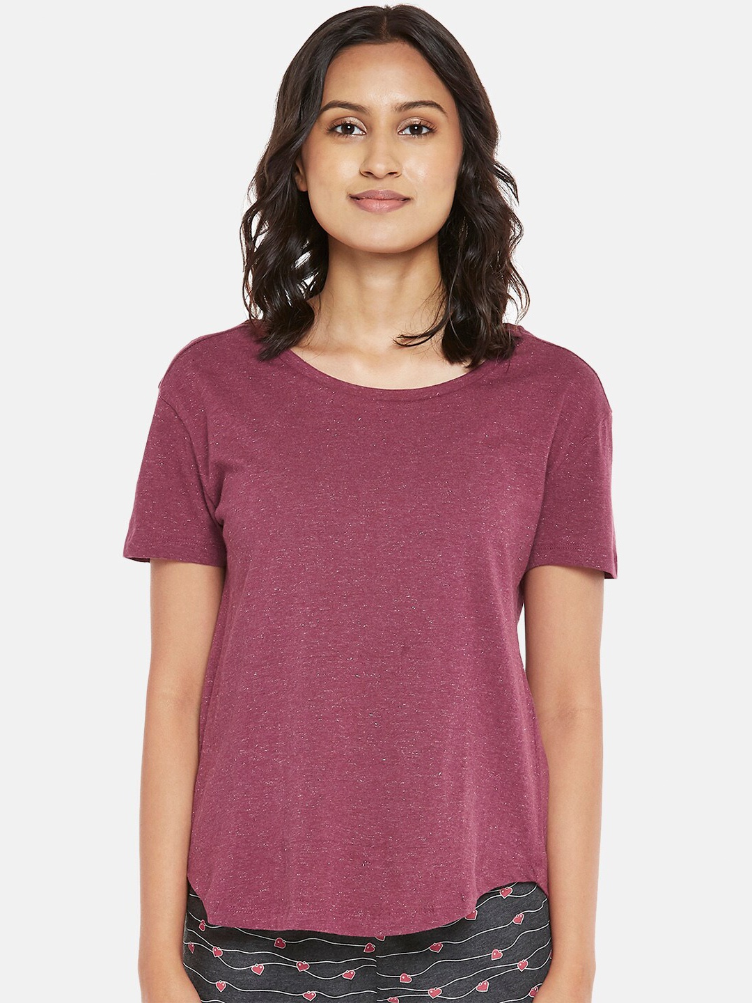 

Dreamz by Pantaloons Red Regular Lounge tshirt