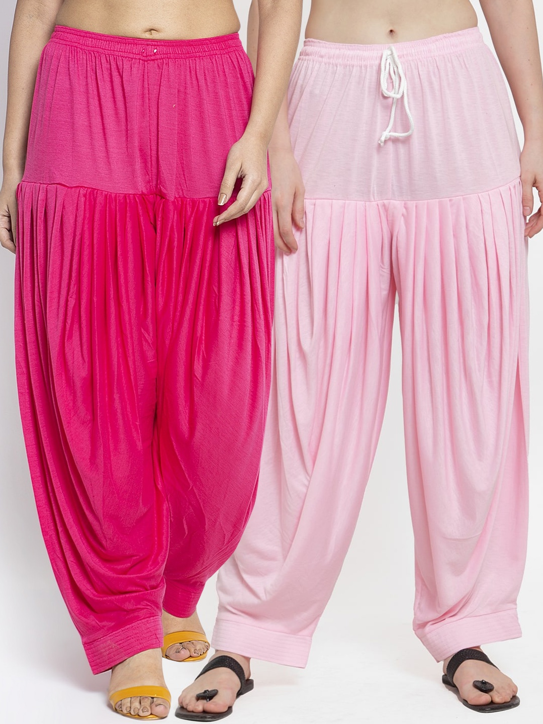 

GRACIT Women Pack Of 2 Pink Solid Patiala Salwar