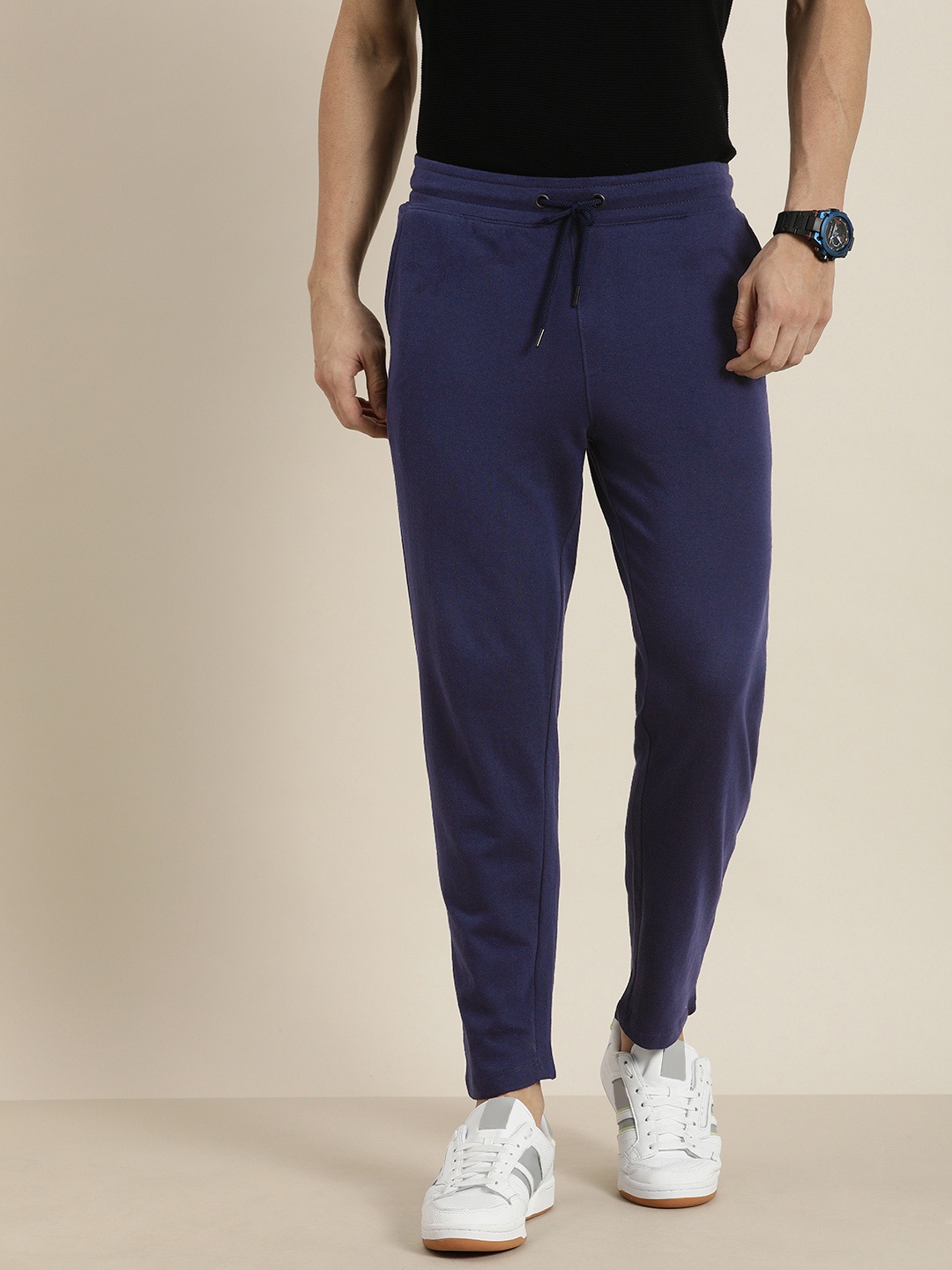 

Invictus Indoor Men Navy Blue Melange Track Pants