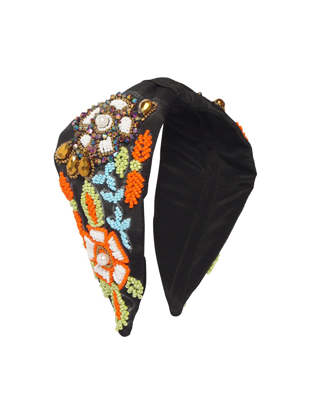 

Bella Moda Women Black & White Embellished Hairband