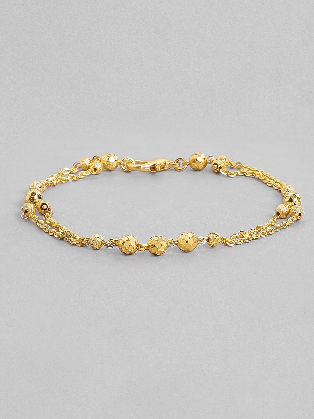 

Rubans Women 24K Gold-Toned Handcrafted Filigree Charm Bracelet