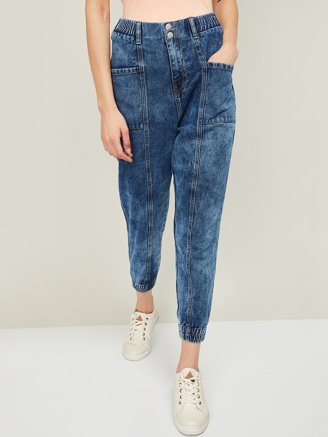 

Ginger by Lifestyle Women Blue Tapered Fit Jeans