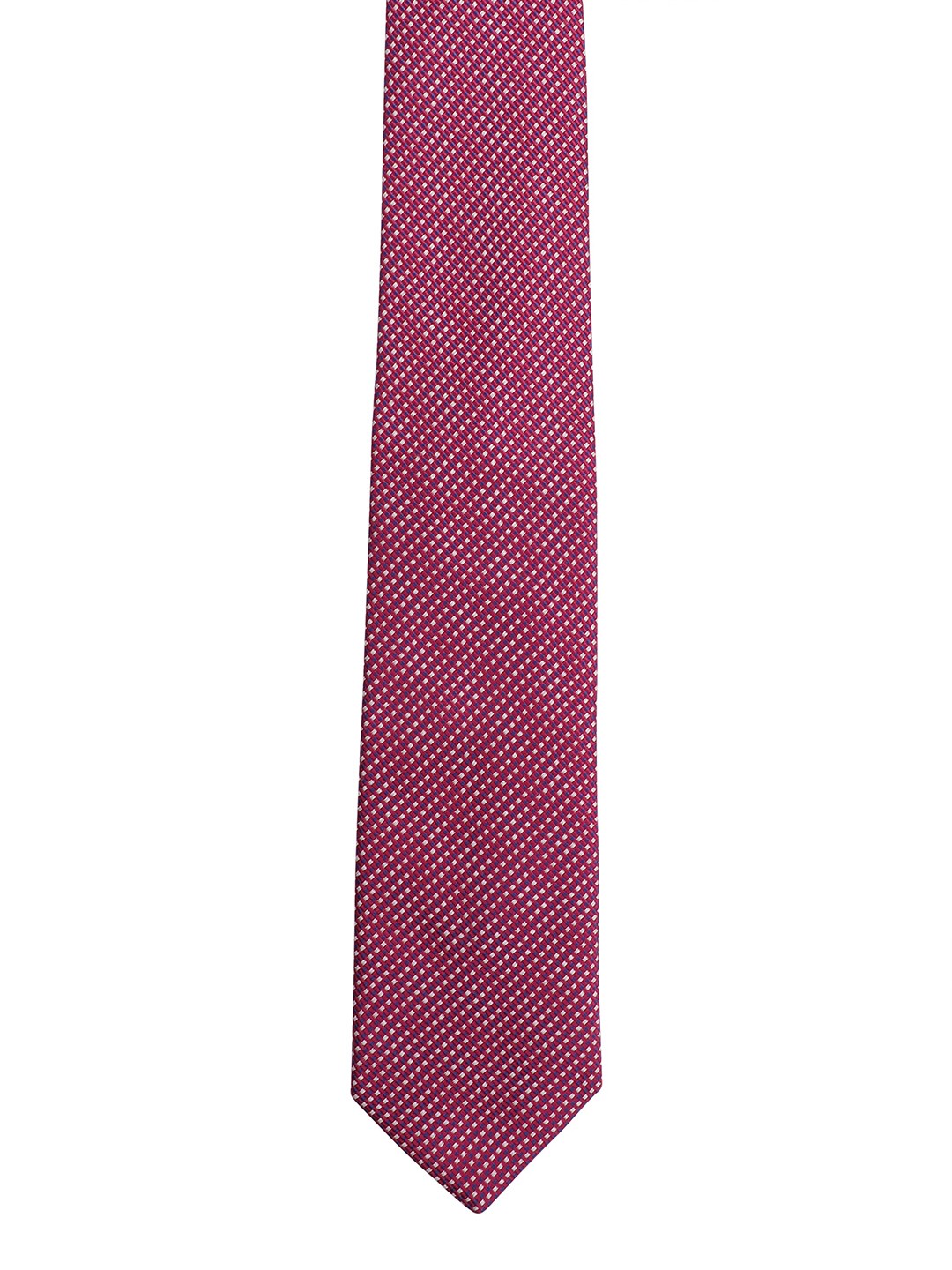 

Alvaro Castagnino Men Purple & White Woven Design Broad Tie