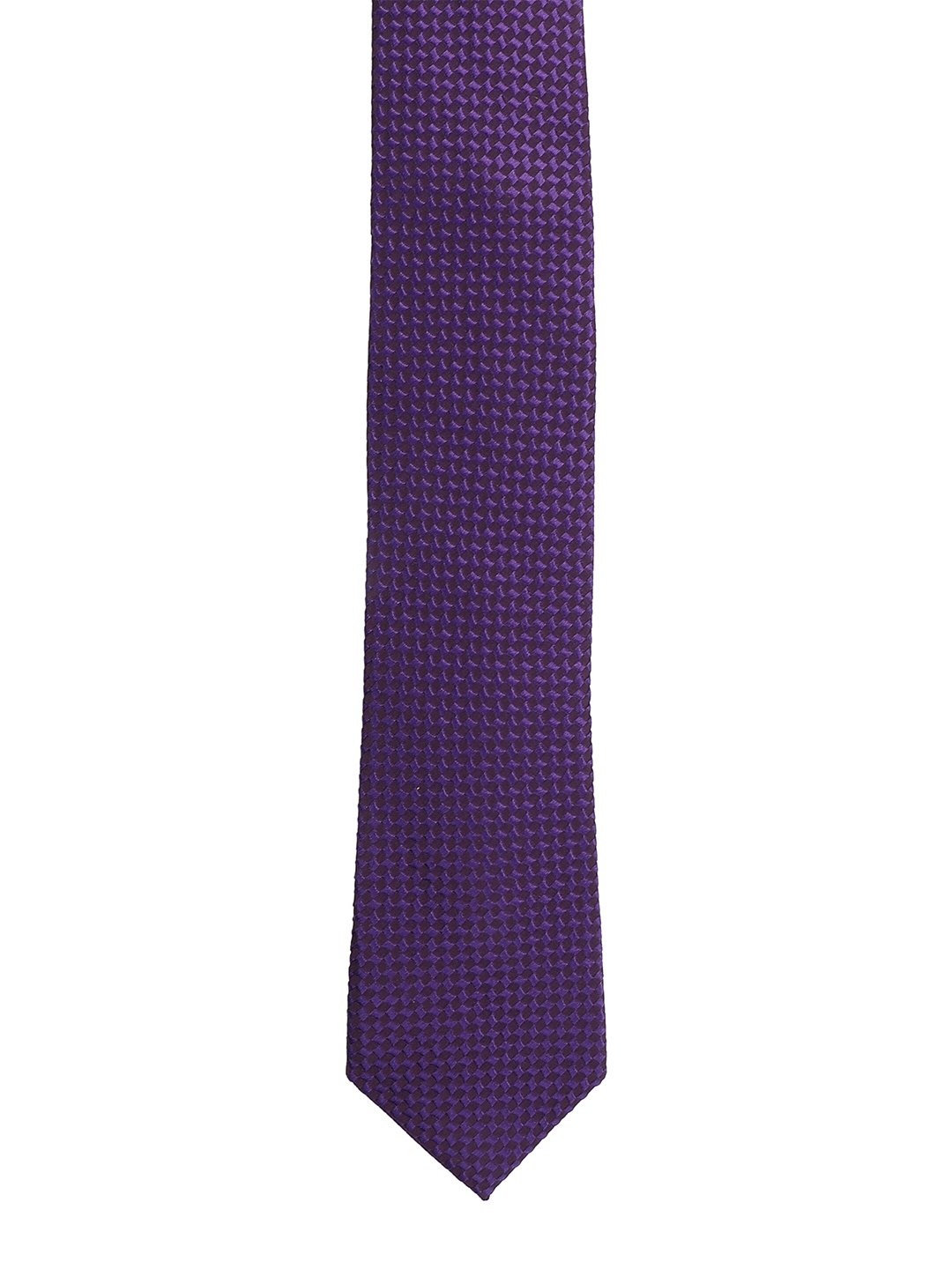

Alvaro Castagnino Men Purple Woven Design Broad Tie