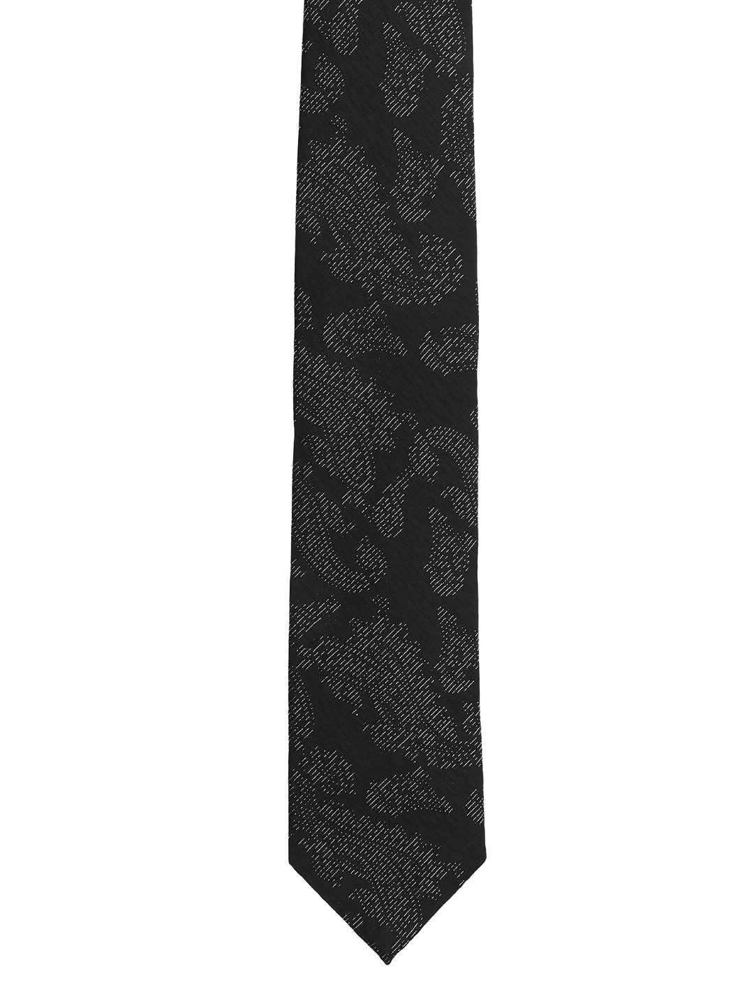 

Alvaro Castagnino Men Black & White Printed Broad Tie