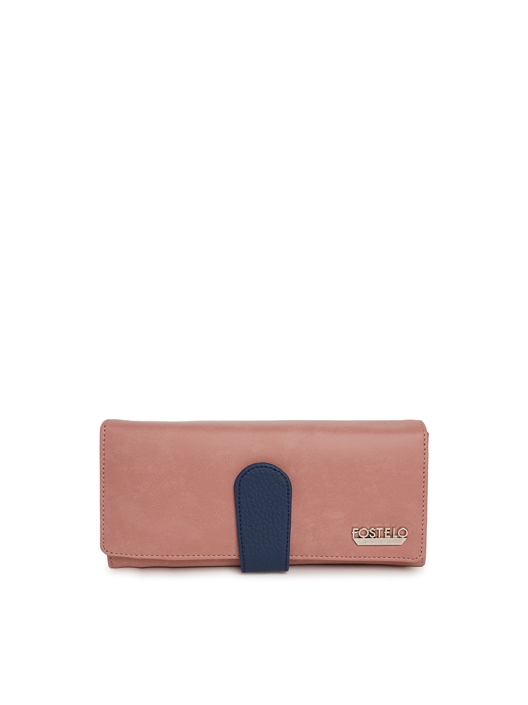 

Fostelo Pink & Pink Foldover Clutch