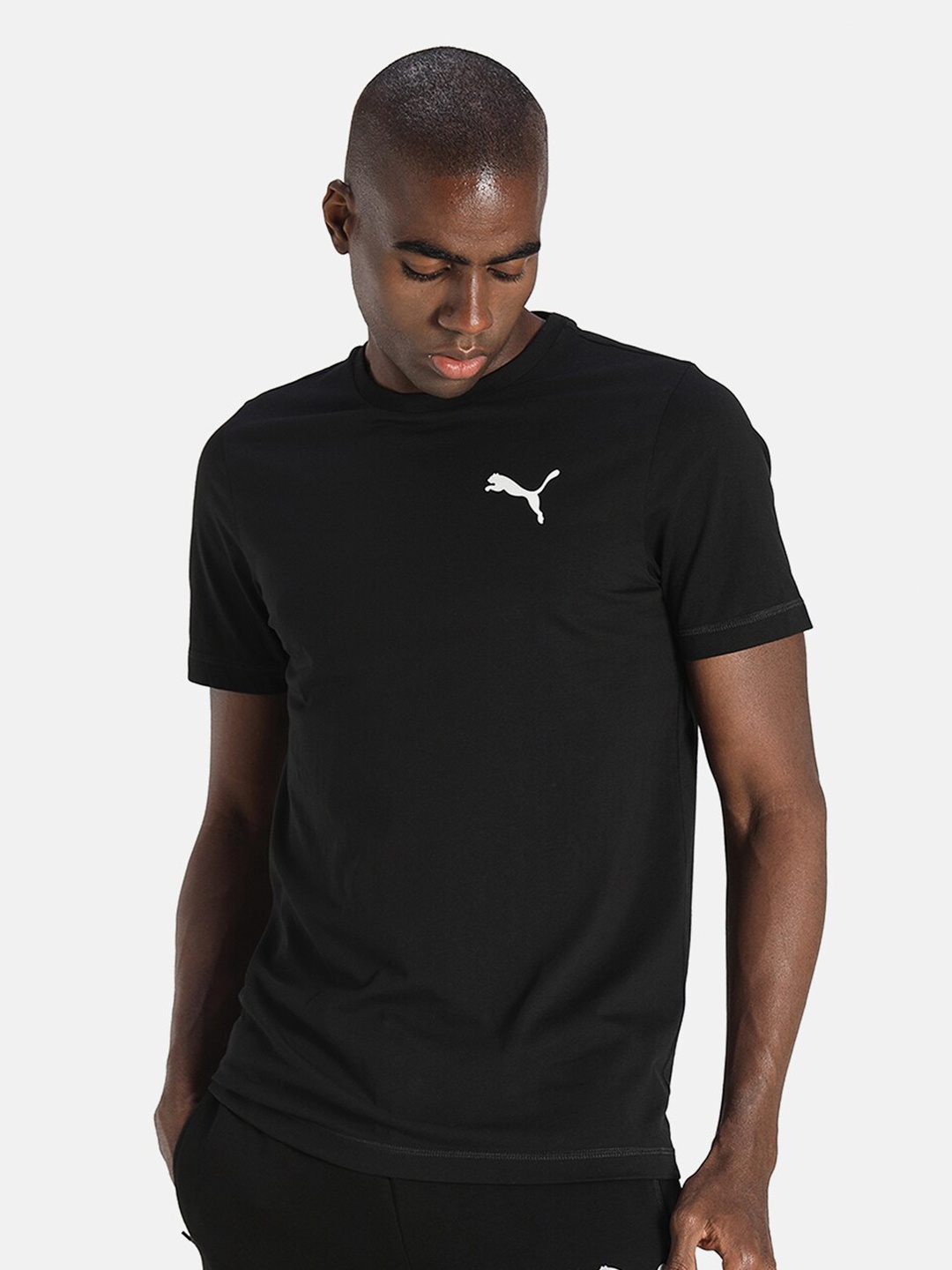 

Puma Men Regular Fit Active Soft T-Shirt, Black