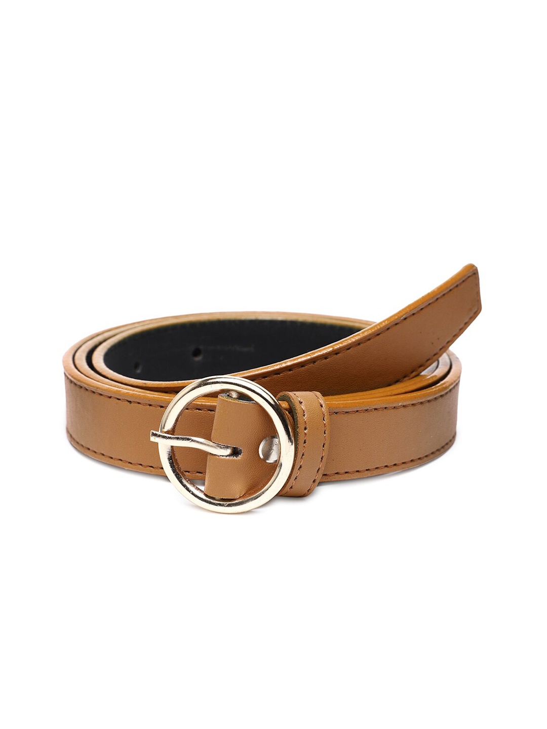 

WELBAWT Women Tan Solid Casual Belt