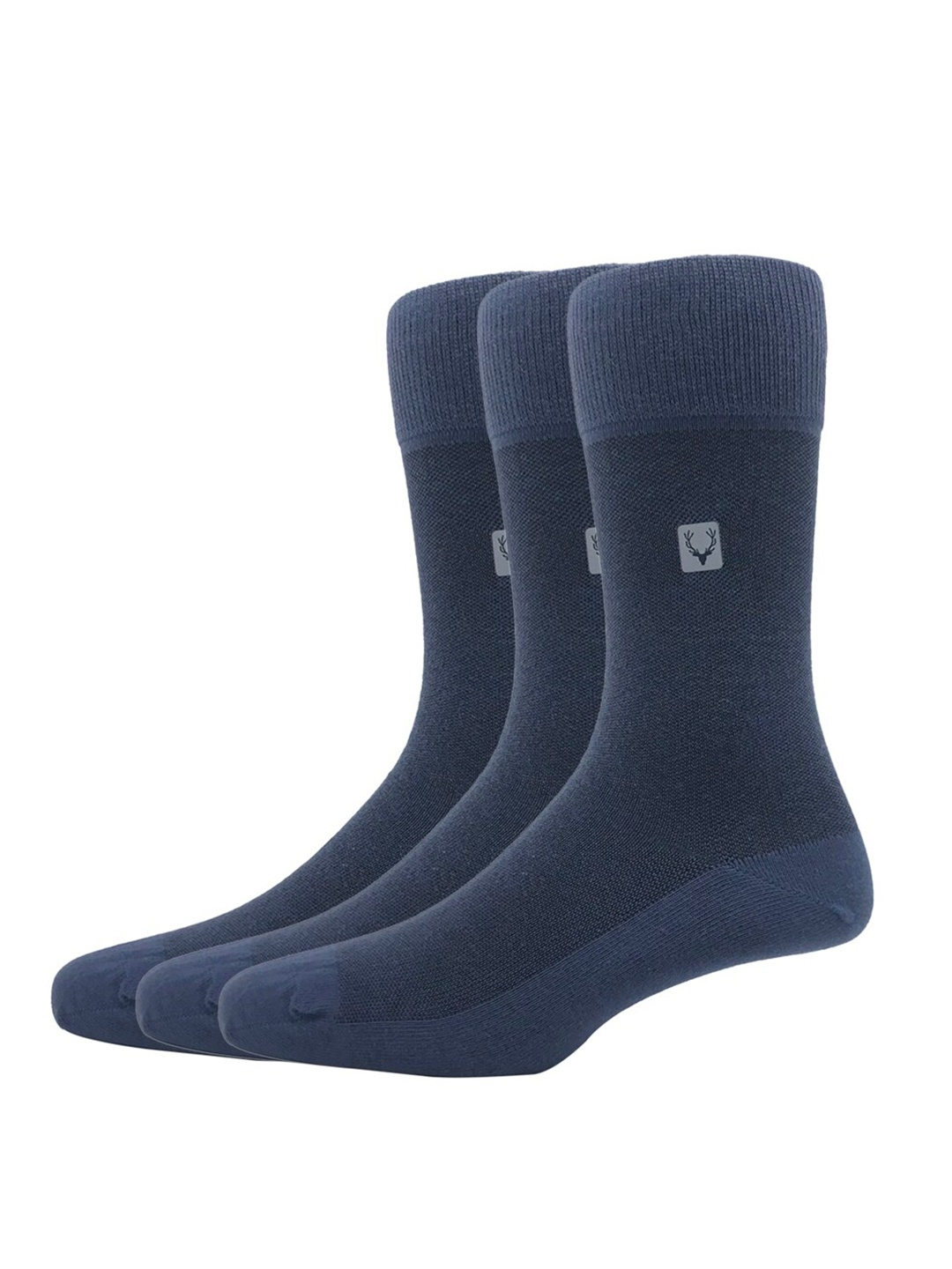 

Allen Solly Men Pack Of 3 Solid Calf-Length Socks, Blue