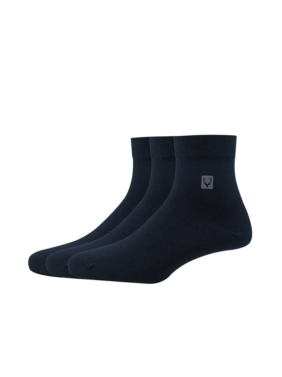 

Allen Solly Men Pack Of 3 Navy Blue Solid Above Ankle-Length Socks