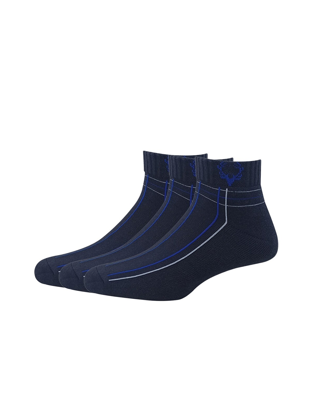 

Allen Solly Men Pack Of 3 Navy Blue Solid Above Ankle-Length Socks