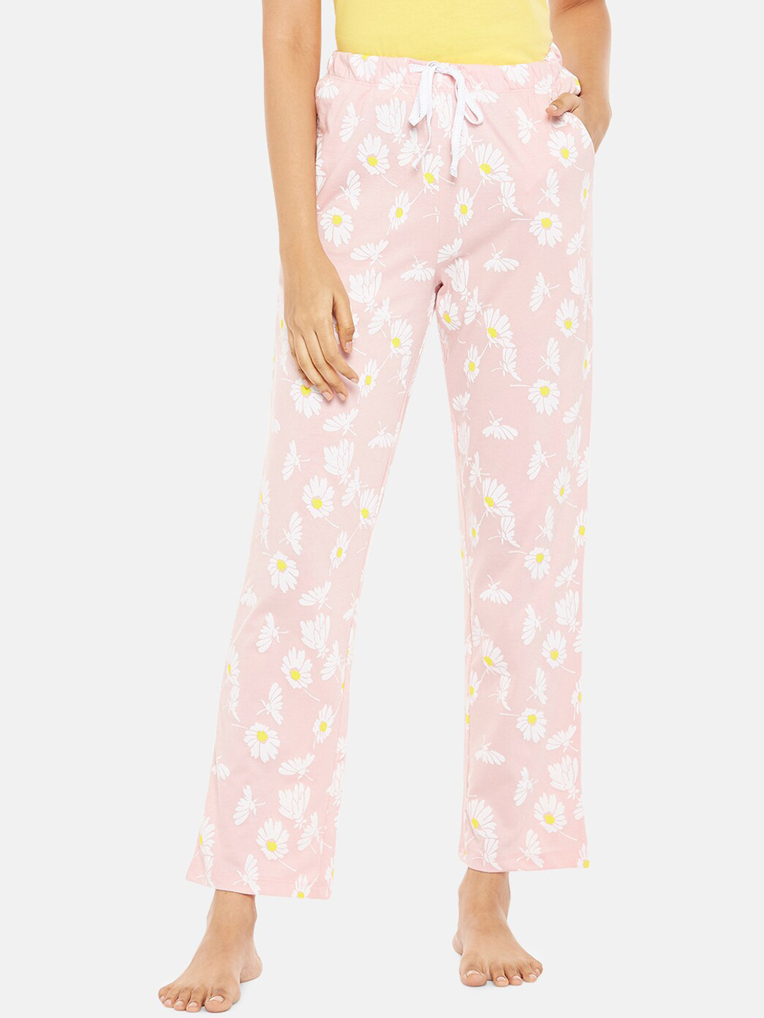 

Dreamz by Pantaloons Women Pink Printed Lounge Pants