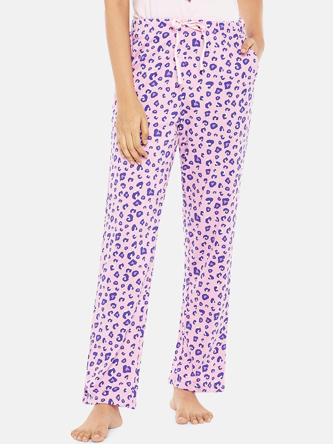 

Dreamz by Pantaloons Women Pink Printed Lounge Pants