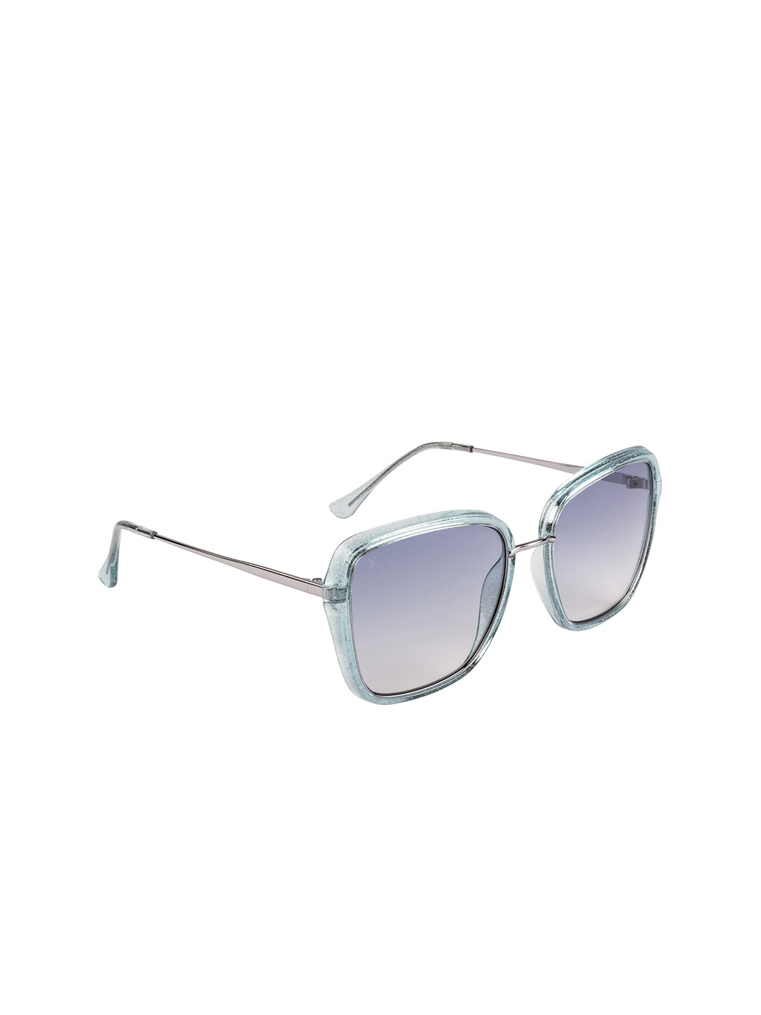 

XPRES Women Blue Lens & Silver-Toned Oversized Sunglasses with UV Protected Lens