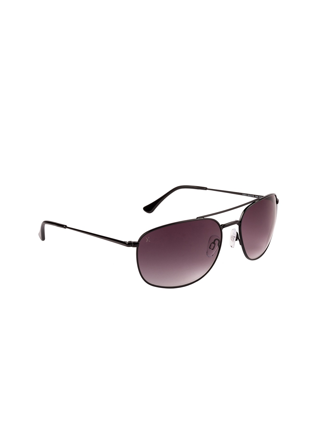

XPRES Unisex Brown Lens & Black Square Sunglasses with UV Protected Lens