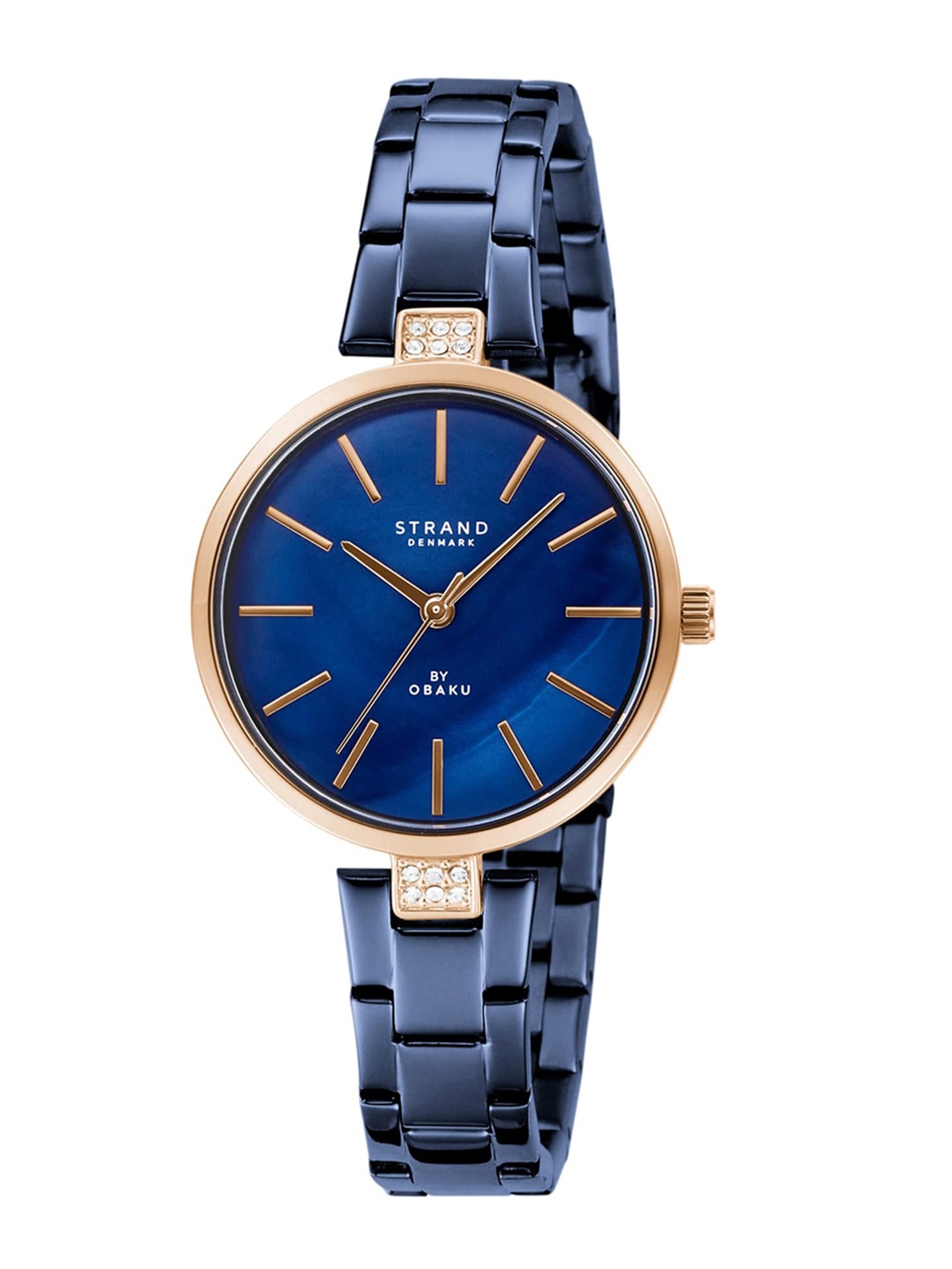 

STRAND BY OBAKU Women Blue Brass Embellished Dial & Blue Straps Analogue Watch S706LXVLSL