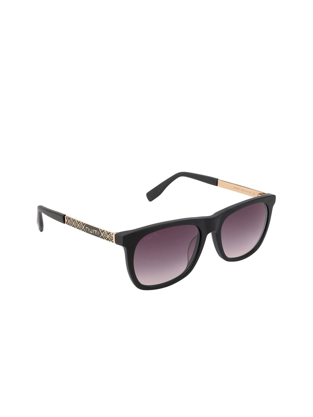 

NUMI Unisex Purple Lens & Black Wayfarer Sunglasses - N18130SCL3-Purple