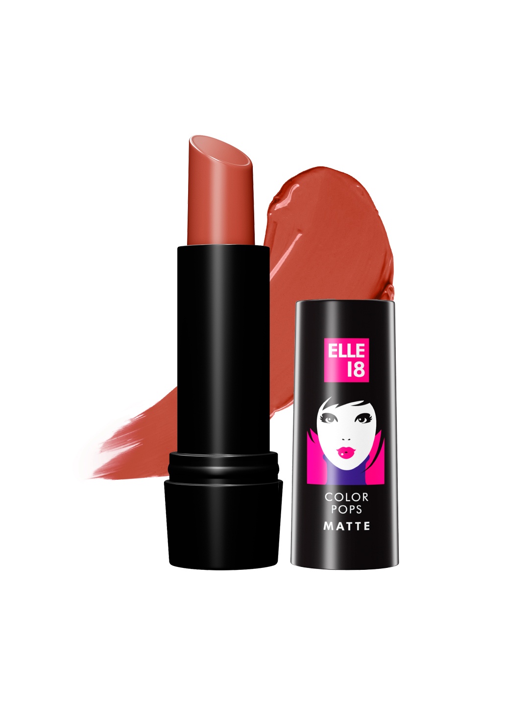 Elle 18 Color Pop Matte Lip Color, B1, Tan Nude, 4.3 g, Orange