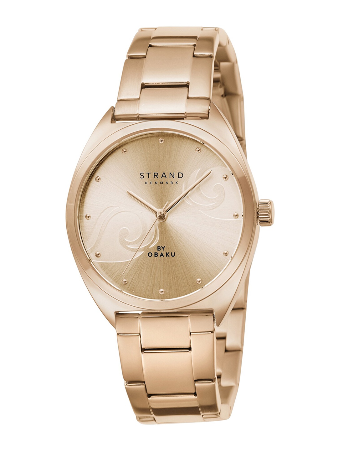 

STRAND BY OBAKU Women Rose Gold-Toned & Rose Gold Toned Straps Watch - S719LXVVSV