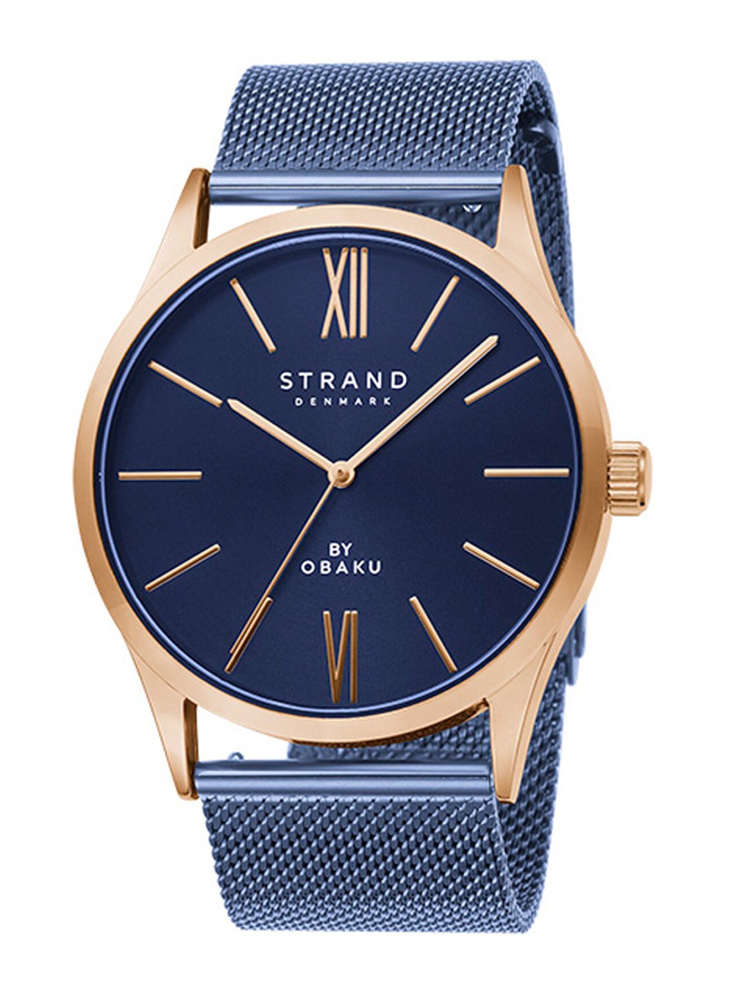 

STRAND BY OBAKU Men Blue Brass Dial & Blue Straps Analogue Watch - S720GXVLML