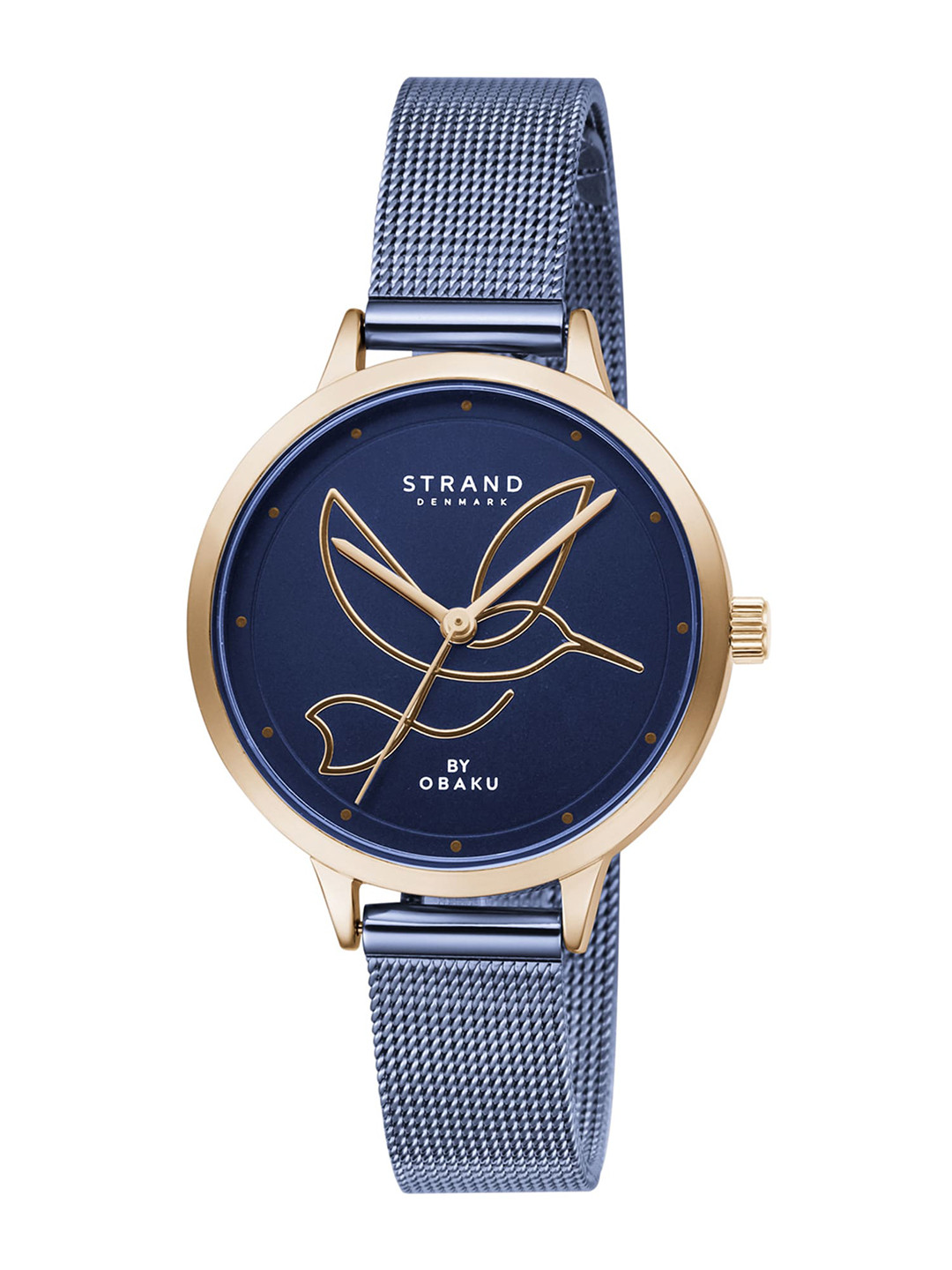 

STRAND BY OBAKU Women Blue Brass Printed Dial & Blue Straps Analogue Watch - S720LXVLM