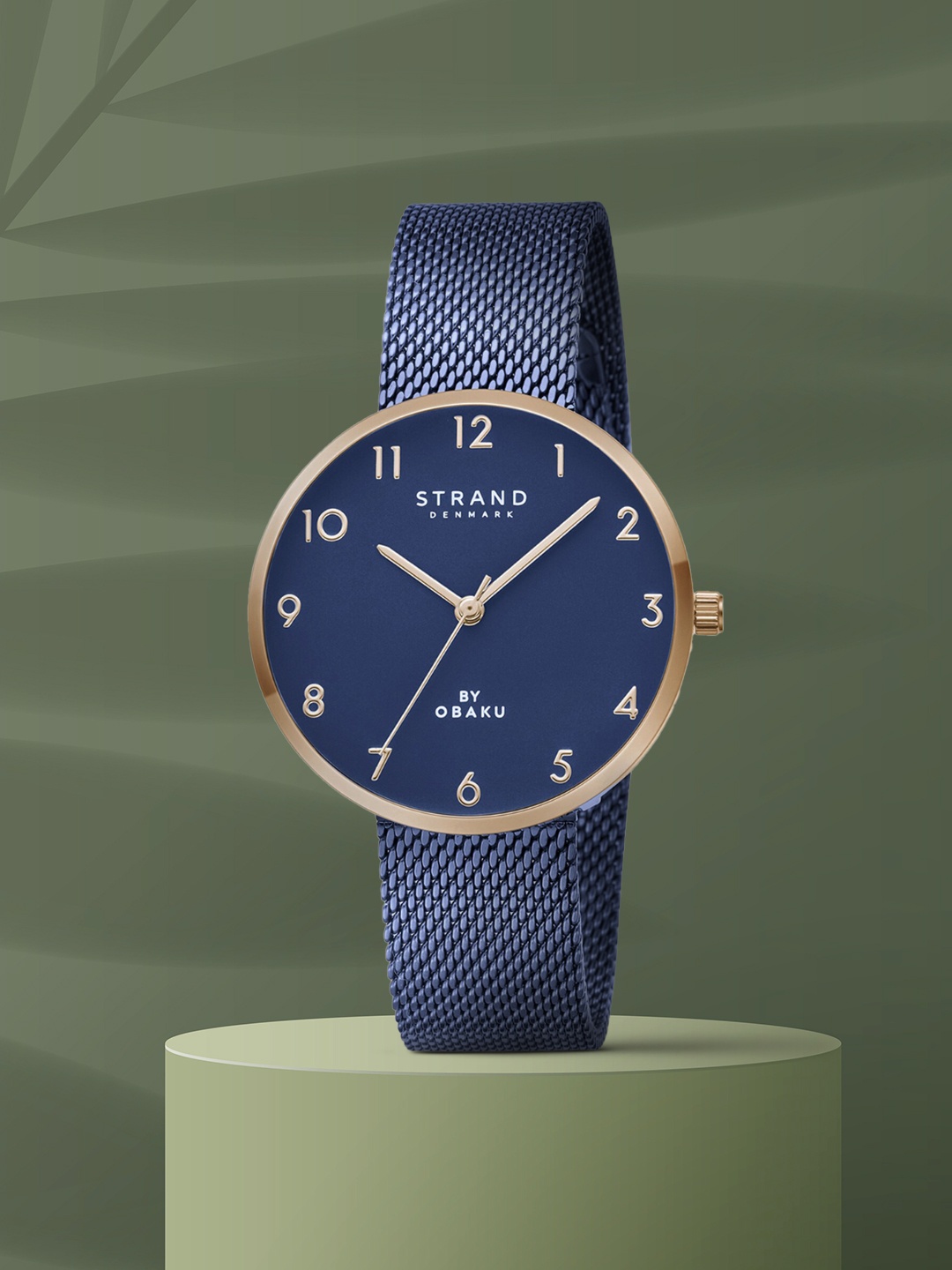 

STRAND BY OBAKU Women Blue Brass Dial & Blue Stainless Straps Analogue Watch S700LXVLML-DA