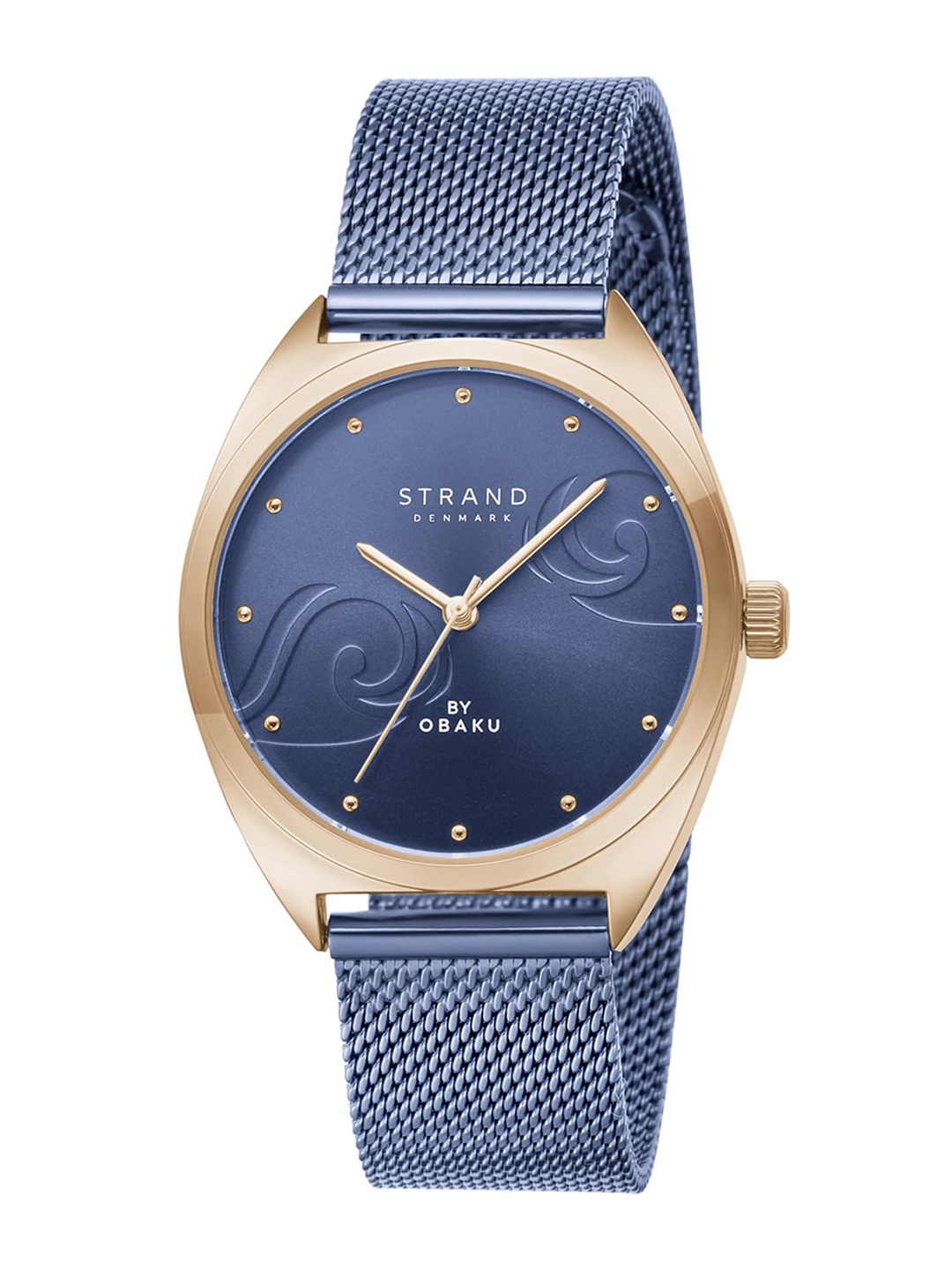 

STRAND BY OBAKU Women Blue Brass Dial & Blue Straps Analogue Watch S719LXVLML
